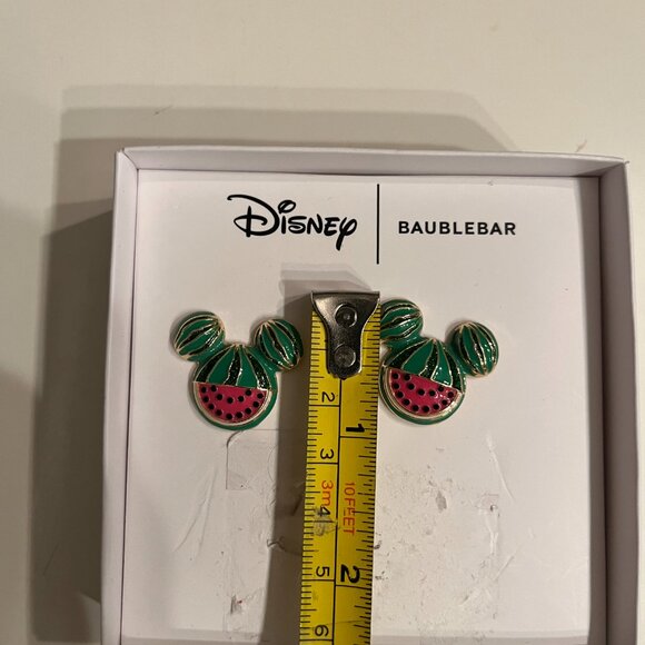 Mickey Mouse Disney BaubleBar Mickey Mouse Watermelon Stud Earrings (NEW) (w/ax) - Picture 6 of 14